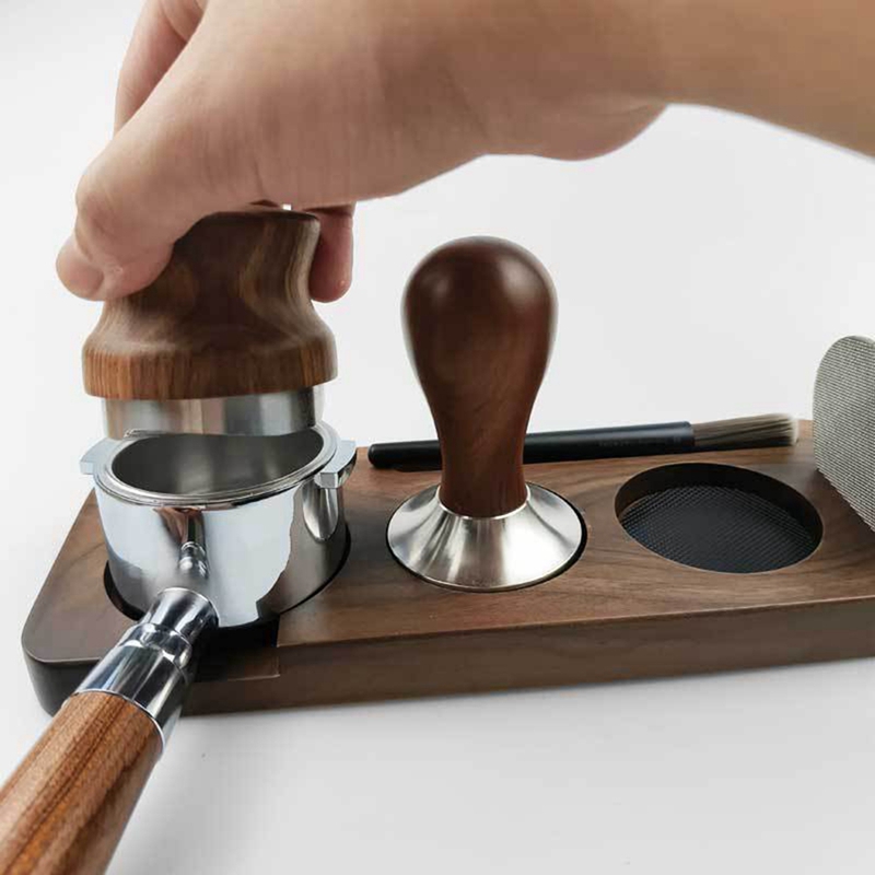 Suporte de Madeira para Tamper - Coffee Distribution Tool avaliação e preço