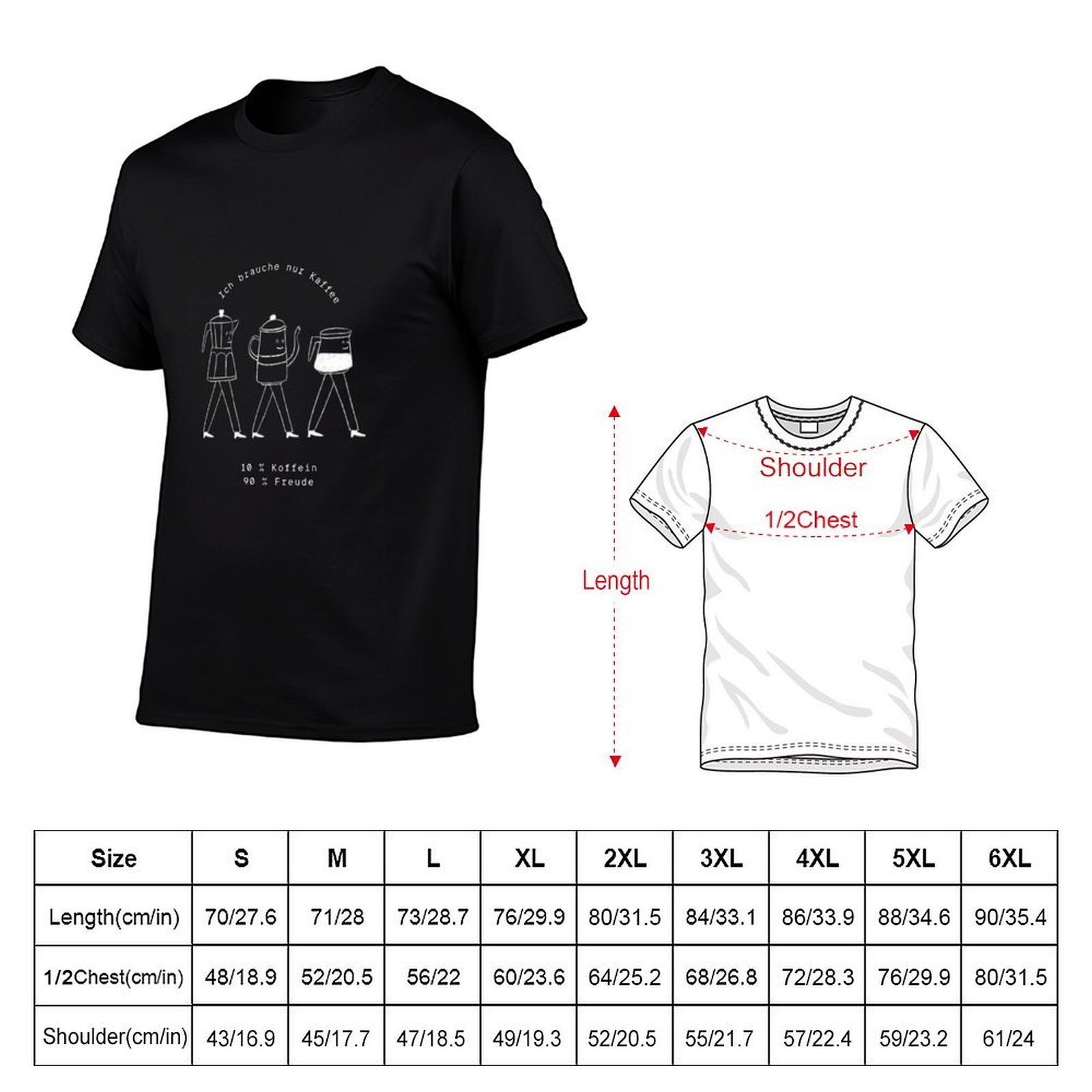 Camiseta com ilustração de equ - Coffee Equipment China avaliação e preço
