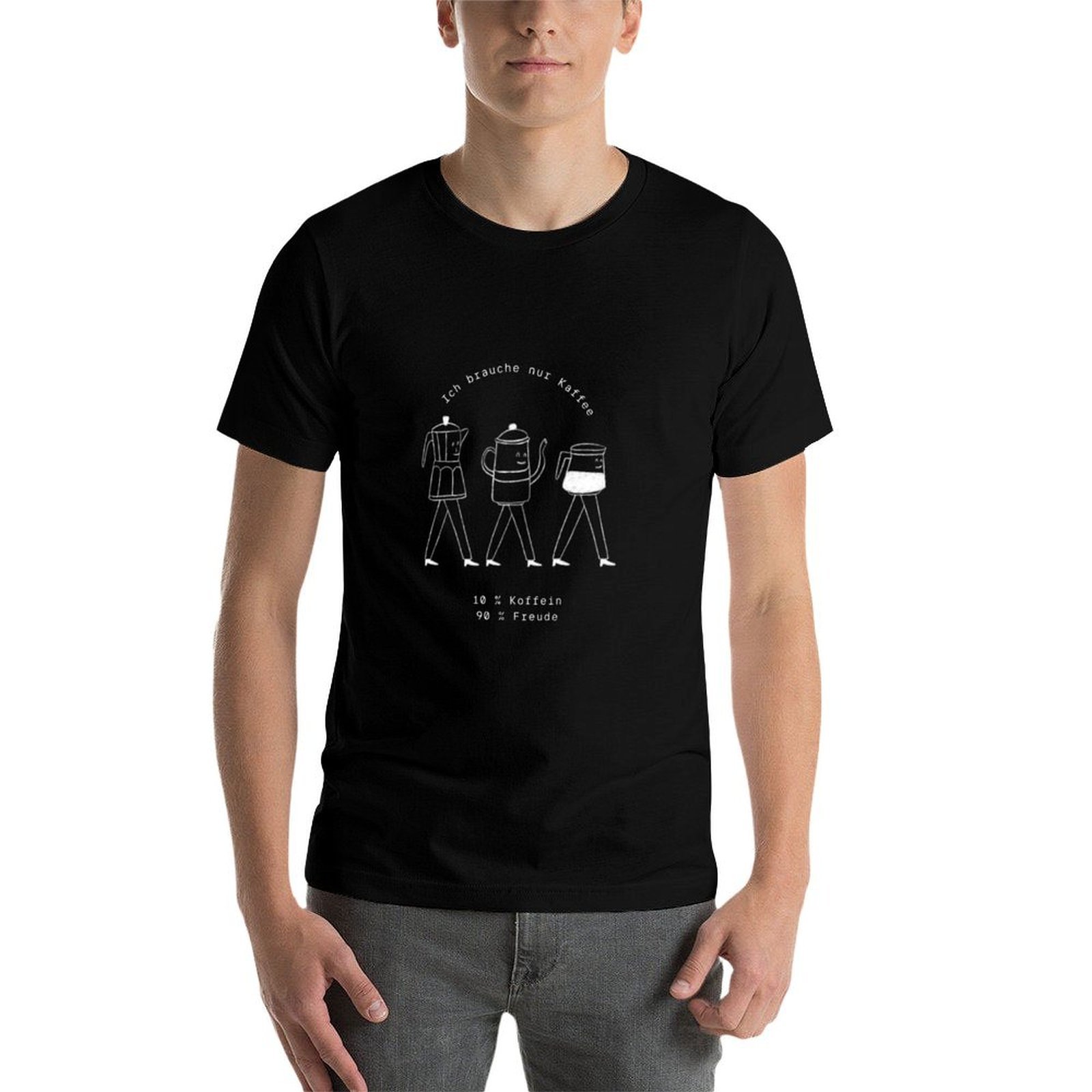 Camiseta com ilustração de equ - Coffee Equipment China avaliação e preço